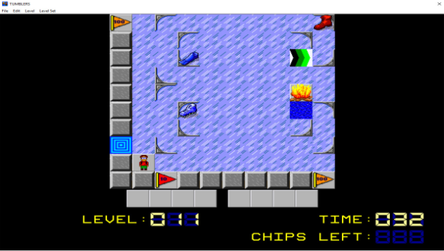 Chip’s Challenge Gameplay Screenshot