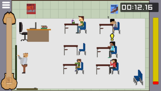 Jerking Off in Class Simulator Gameplay Screenshot