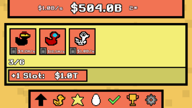 The Best Duck Clicker Gameplay Screenshot
